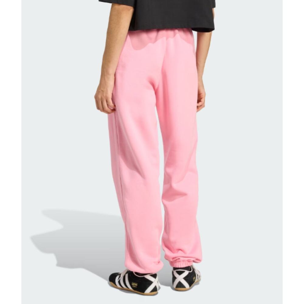 Adidas Pink Glow Essentials Oversized Fleece Loose Hoodie Jogger Set Size S - Picture 4 of 11